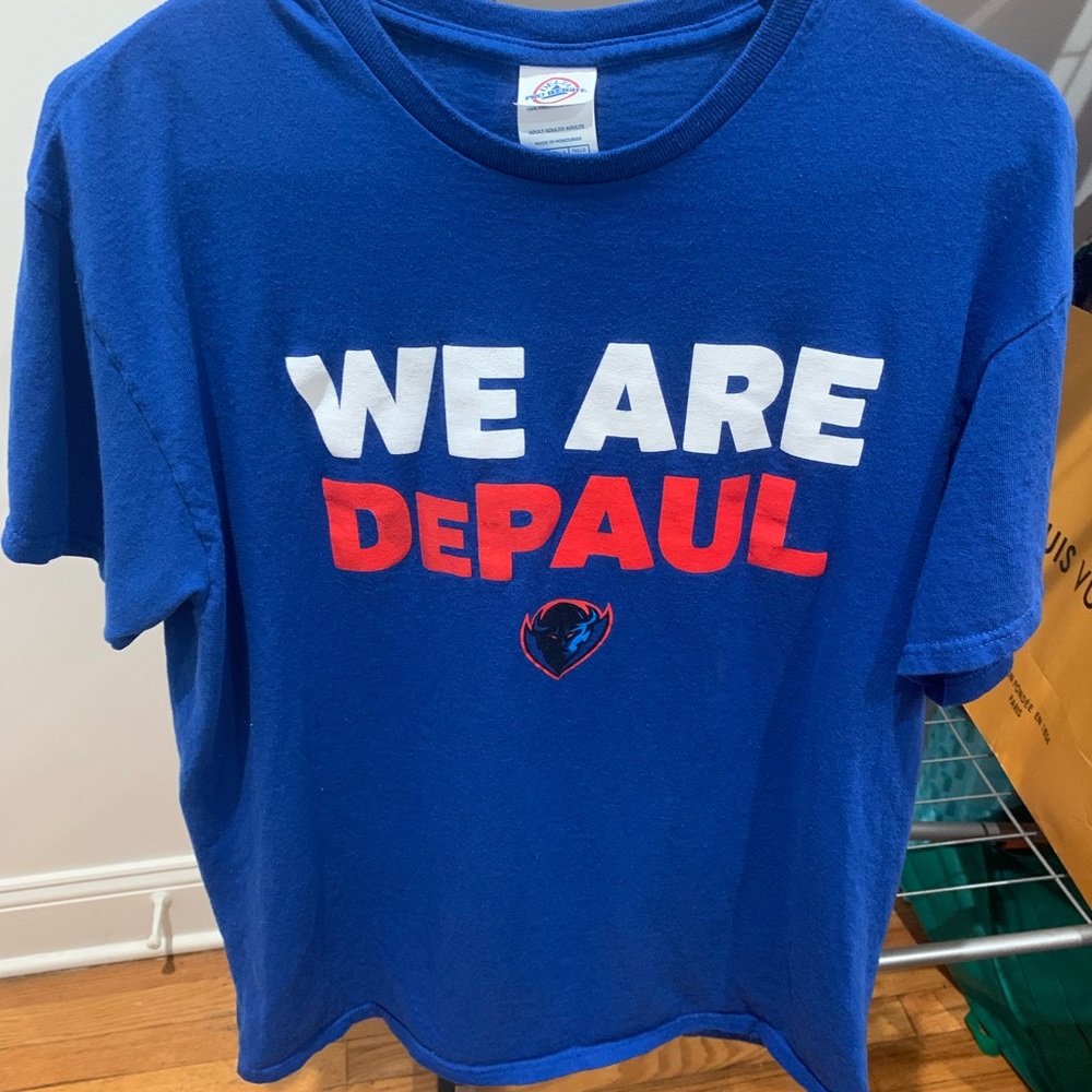 We are De Paul University Spirit T-Shirt 💙❤️